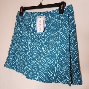 NWT RipSkirt length 1 Blue Playaocean print Womens Size small Beach Vacation